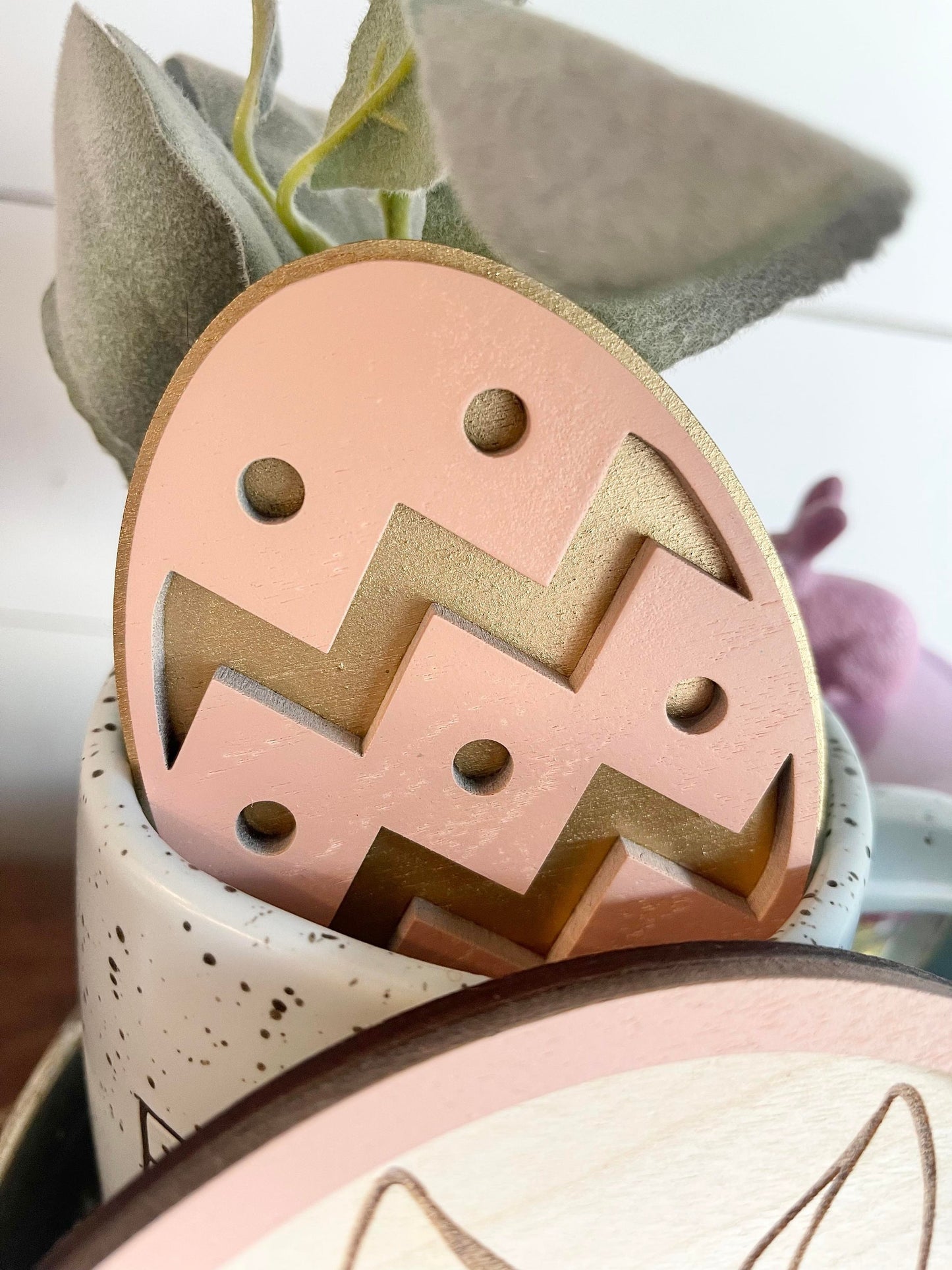 Easter Tiered Tray Decor - Easter Tiered Tray Bundle - Floral Easter Decor - Floral Easter Bunny Decor - Hoppy Easter Signs - Easter Decor