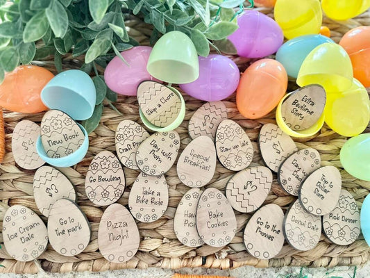 Easter Egg Tokens, Easter Eggs, Easter Basket Fillers, Easter Egg Hunt, Set of 24 Egg Fillers