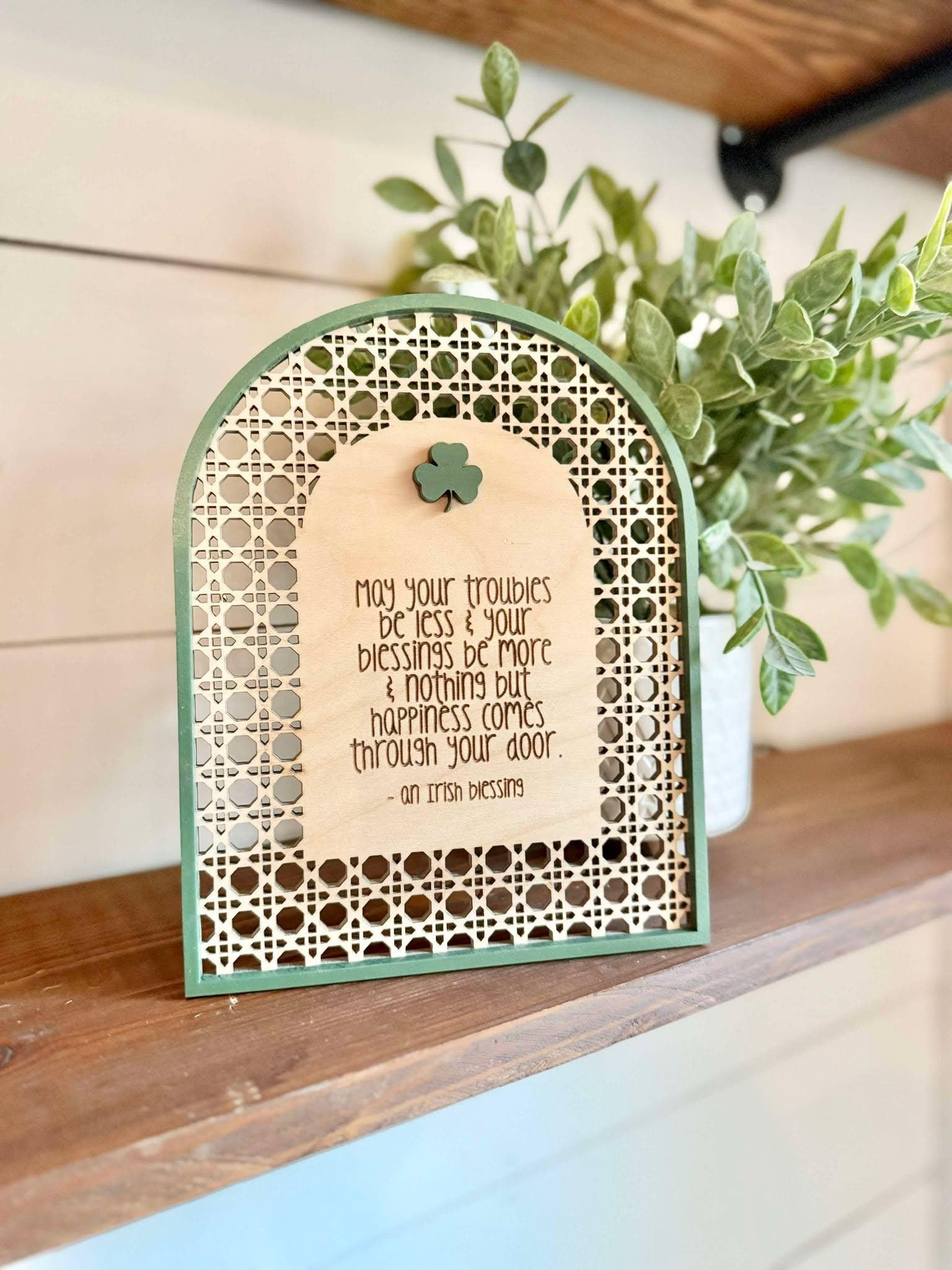 Irish Blessing Sign | Celtic Home Decor | St. Patrick's Day Decor | Inspirational wall art