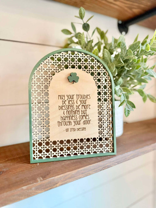 Irish Blessing Sign | Celtic Home Decor | St. Patrick's Day Decor | Inspirational wall art