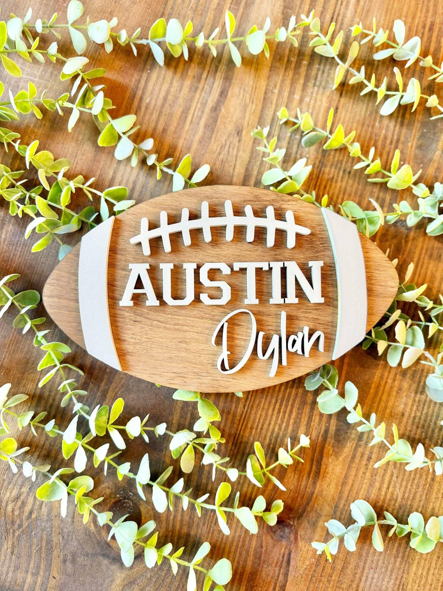 Football Name Sign | Kids Name Sign | Nursery Decor | Sports Name Sign | Football Player Gift