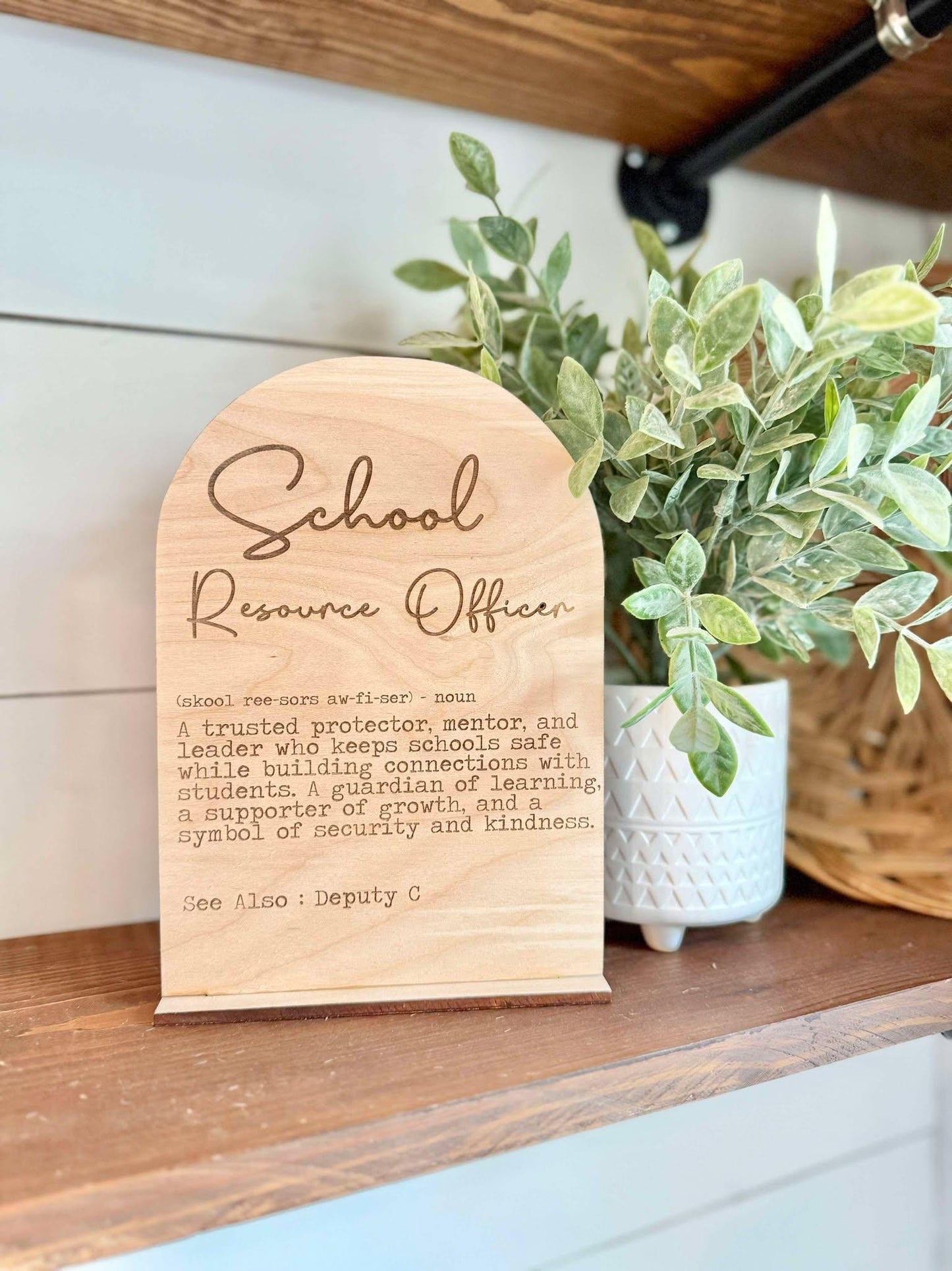 School Resource Officer Definition Sign | SRO appreciation day gift | SRO Gift