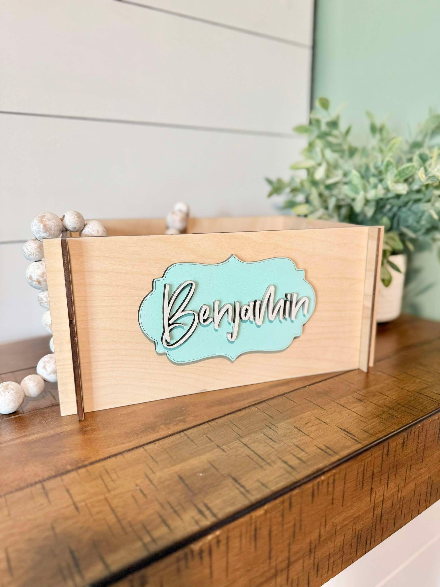 Personalized Easter basket | Wooden Easter Crate | Wooden Easter Basket | Custom Easter Box