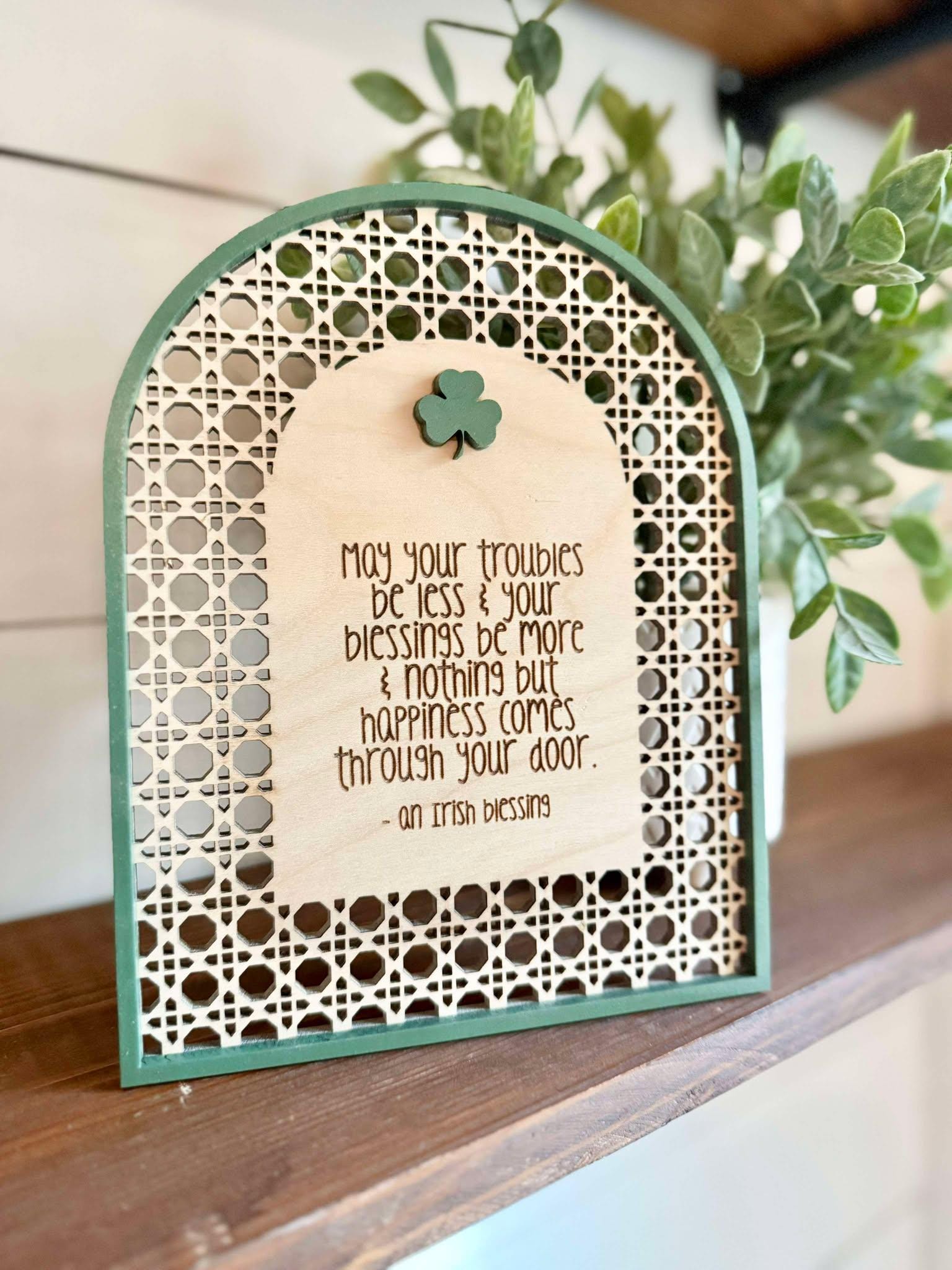 Irish Blessing Sign | Celtic Home Decor | St. Patrick's Day Decor | Inspirational wall art