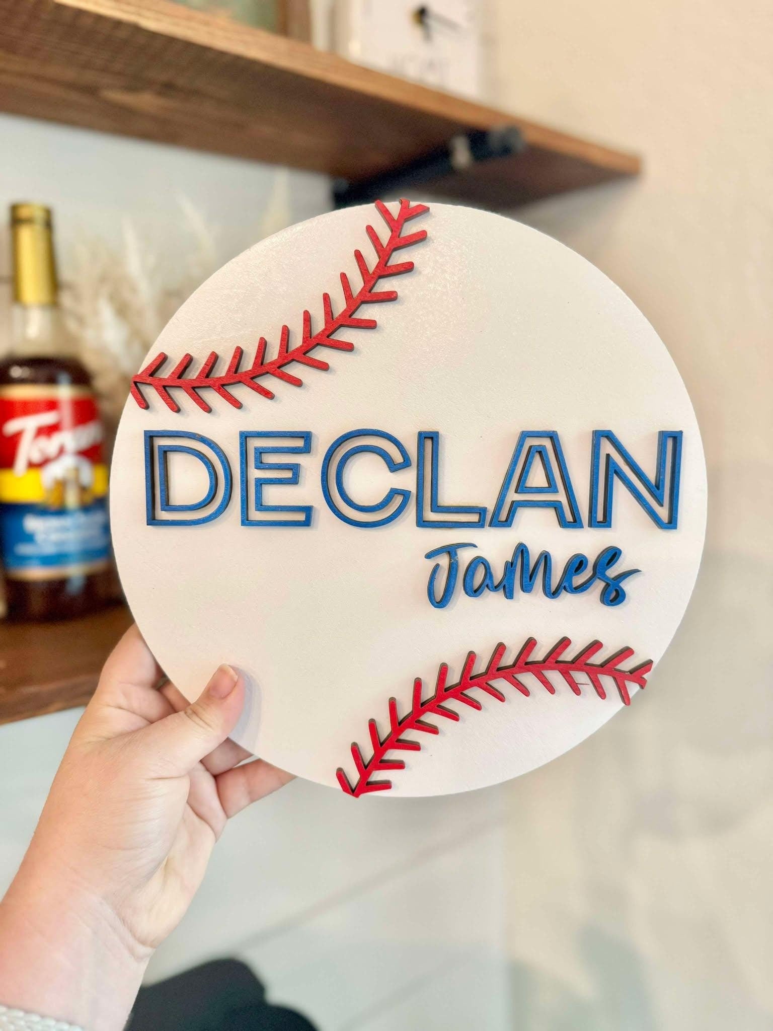 Baseball Name Sign | Kids Name Sign | Nursery Decor | Sports Name Sign | Baseball Player Gift